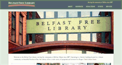 Desktop Screenshot of belfastlibrary.org