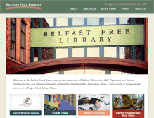 Tablet Screenshot of belfastlibrary.org